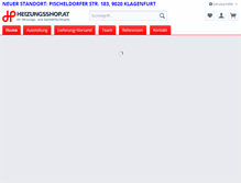 Tablet Screenshot of heizungsshop.at